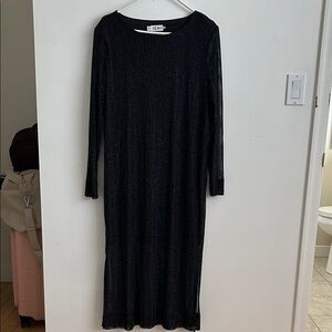 Ichi Sheer Sparkly Maxi Dress